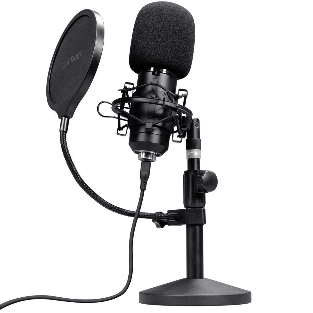 Trust GXT 269 EMITA II Streaming USB hljóðnemi á standi, svartur - image 4 [e9051d4451]