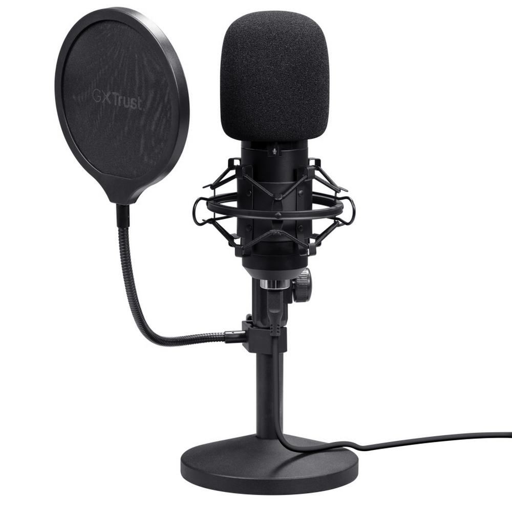 Trust GXT 269 EMITA II Streaming USB hljóðnemi á standi, svartur - image 6 [71e6bf3618]