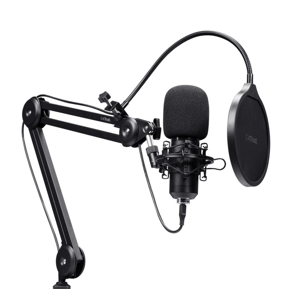 Trust GXT 270 EMITA+ II Streaming USB hljóðnemi með armi, svartur - image 4 [1df01b8d93]