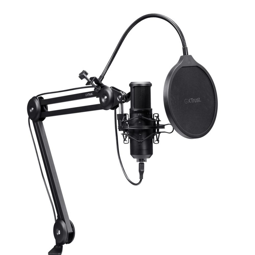 Trust GXT 270 EMITA+ II Streaming USB hljóðnemi með armi, svartur - image 6 [90f7408b33]