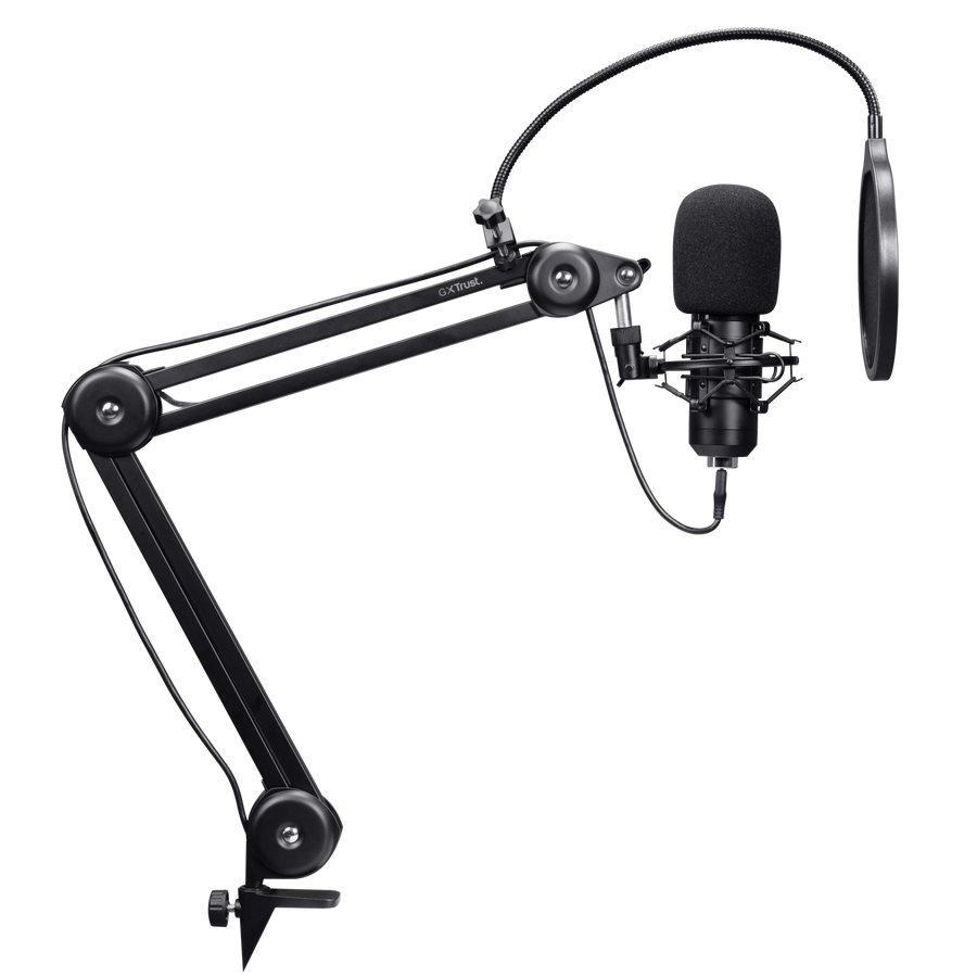 Trust GXT 270 EMITA+ II Streaming USB hljóðnemi með armi, svartur - image 9 [bfa28bf6e9]
