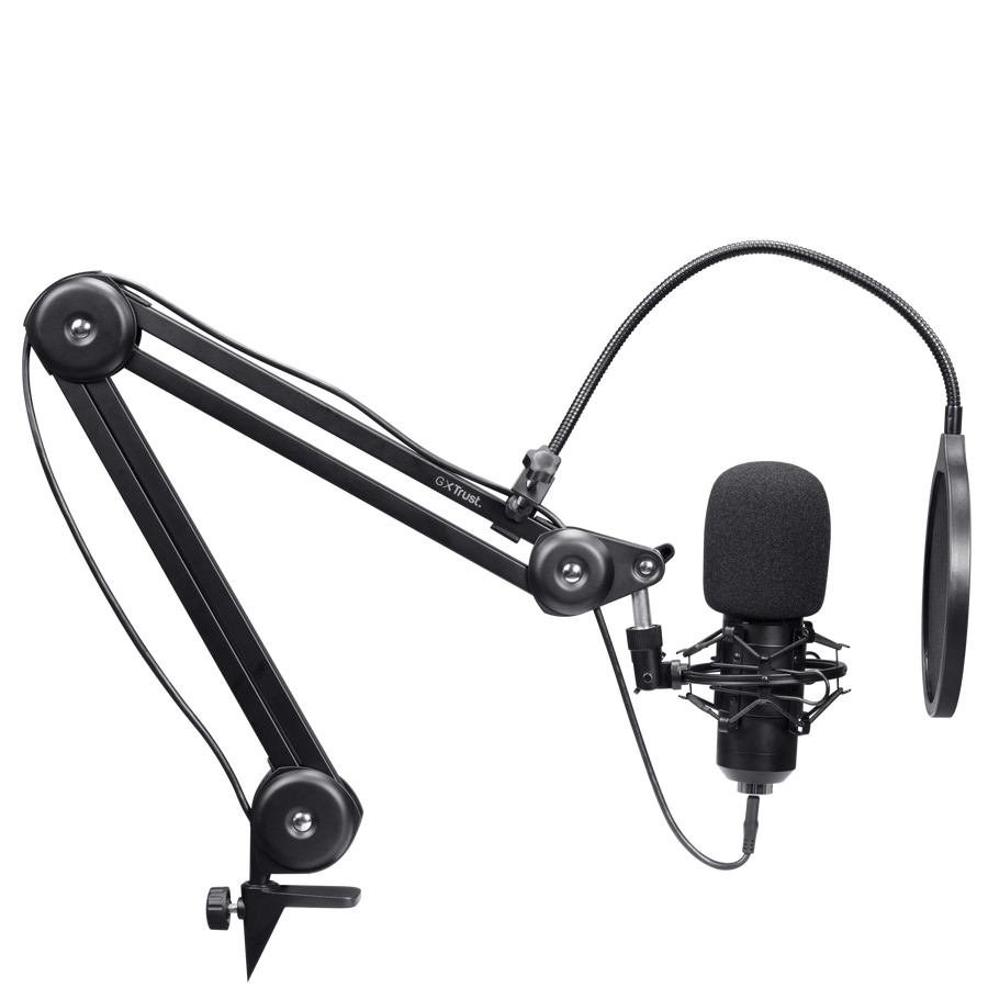 Trust GXT 270 EMITA+ II Streaming USB hljóðnemi með armi, svartur - image 11 [8be42434c8]