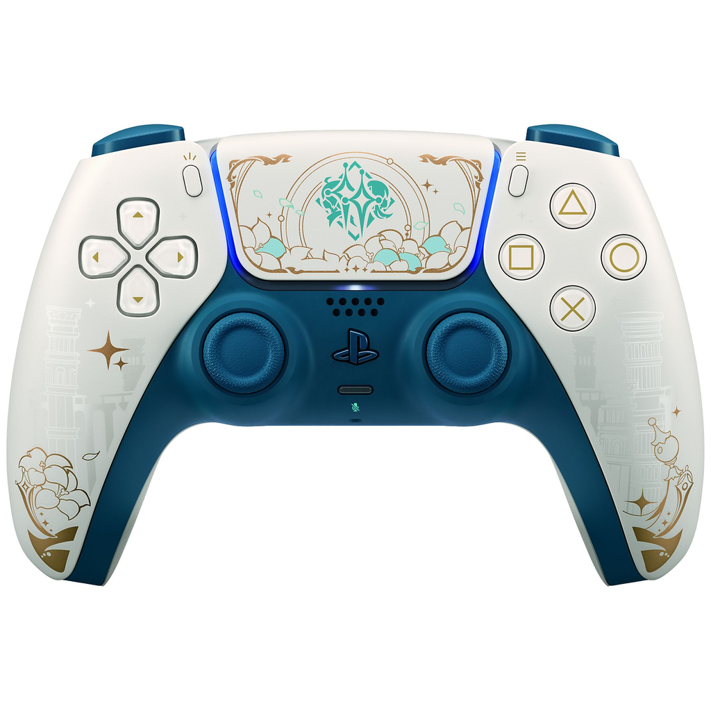 Sony PlayStation DualSense V3 fjarstýring fyrir PS5, Genshin Impact (hvít/gyllt) - image 2 [361136792b]