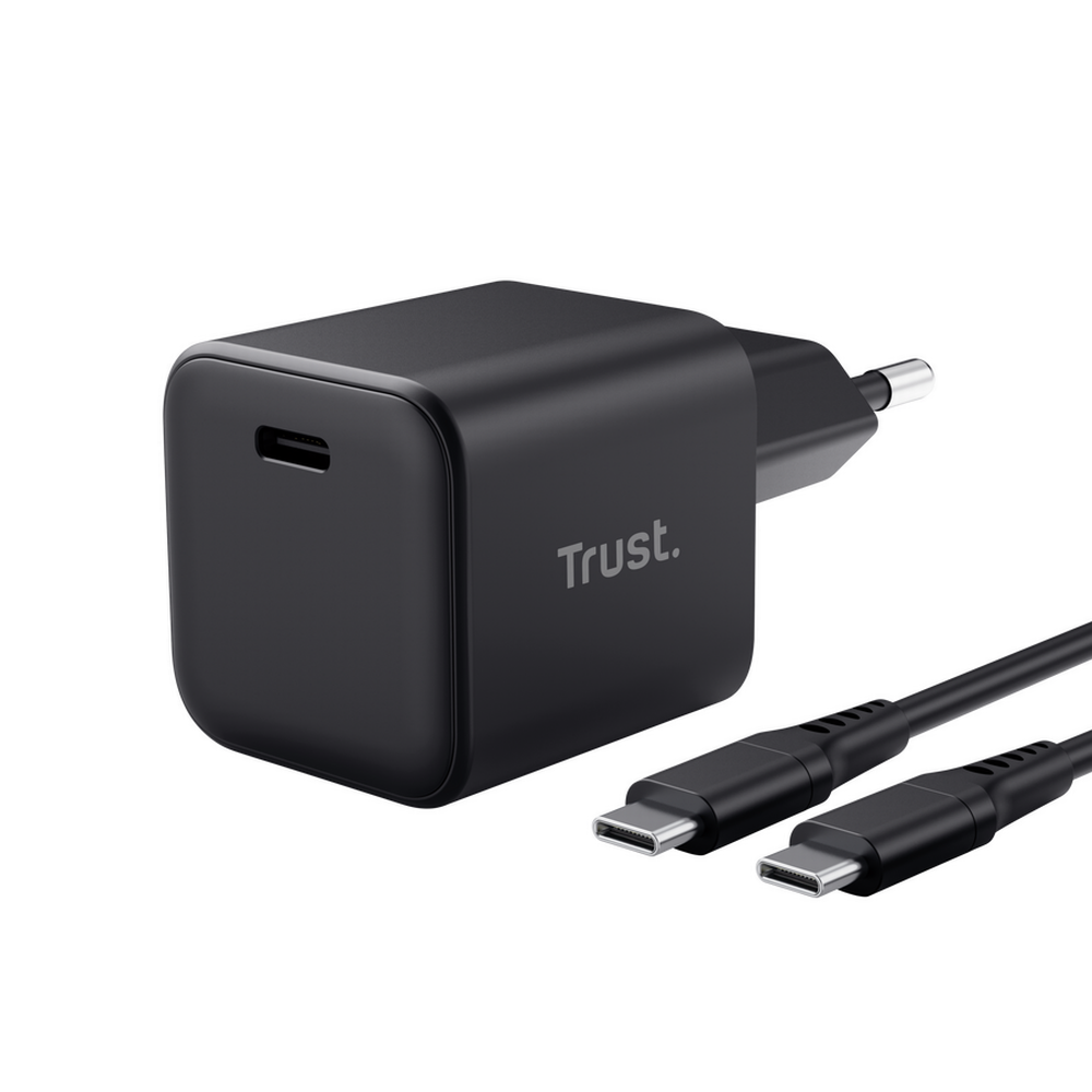 65W Trust Maxo Ultra-Small USB-C PPS PD hleðslutæki með USB-C kapli, svartur - image 4 [0a7bb2d2a6]