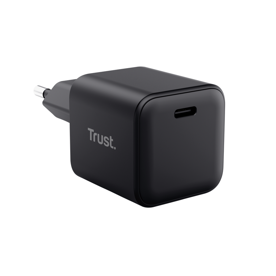 65W Trust Maxo Ultra-Small USB-C PPS PD hleðslutæki með USB-C kapli, svartur - image 5 [e7f0b655d4]