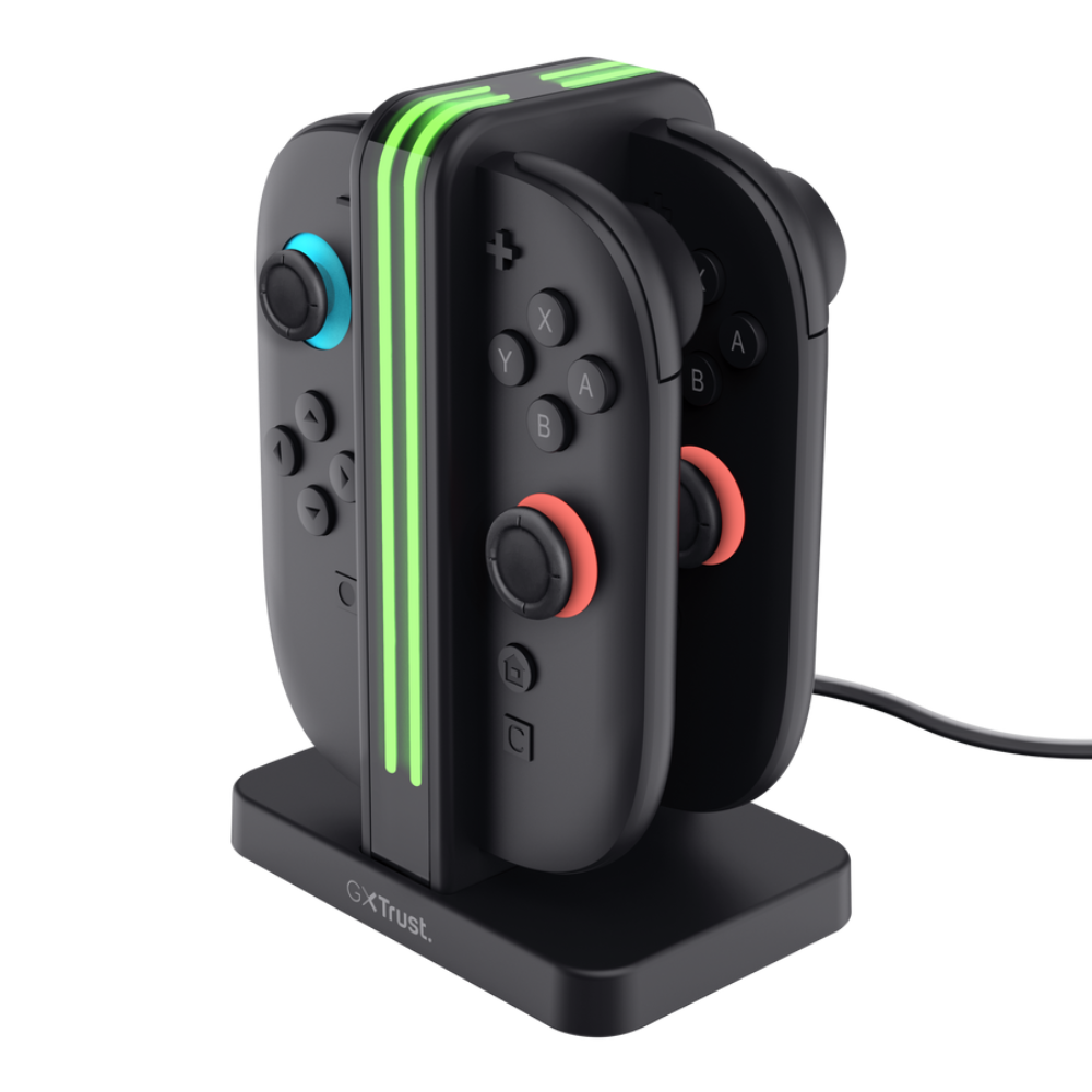 Trust GXT 1256 4in1 Joy-Con2 hleðsludokka fyrir Nintendo Switch 2, Svört - image 2 [1956a6013e]