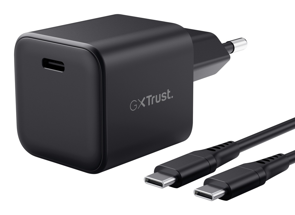 Trust GXT 1258 65W GaN USB-C hleðslutæki fyrir Nintendo Switch 2, Svört - image 2 [9fc8906c2b]