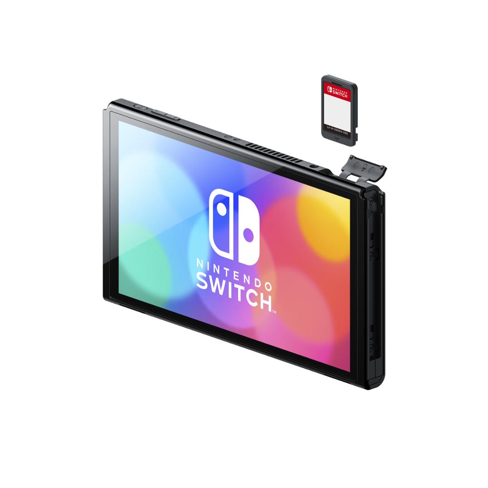 Nintendo Switch OLED leikjatölva með rauðum og bláum joycon - image 4 [2a2af97f8f]