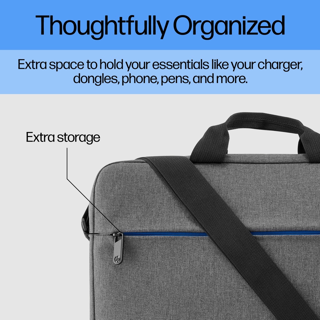HP Prelude 15.6" hliðartaska, grá - image 15 [28ef2bf67b]