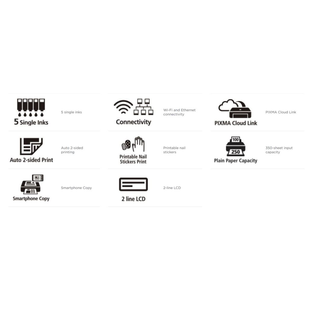 Canon PIXMA TS705 WiFi bleksprautuprentari, Svartur - image 11 [5953e71e91]