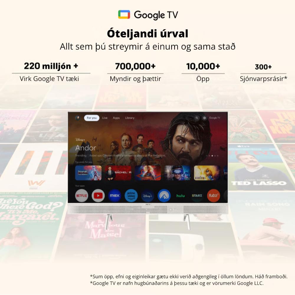 Metz 32" QLED+ HD HDR10 Google TV ferðasnjallsjónvarp - image 8 [16bc7414af]
