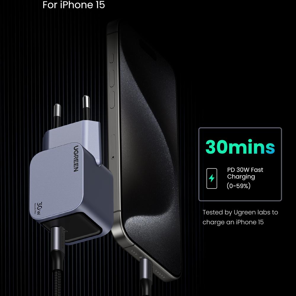 30W UGREEN Nexode Pro USB-C PD QC GaN hleðslutæki - image 18 [a5f42c667a]