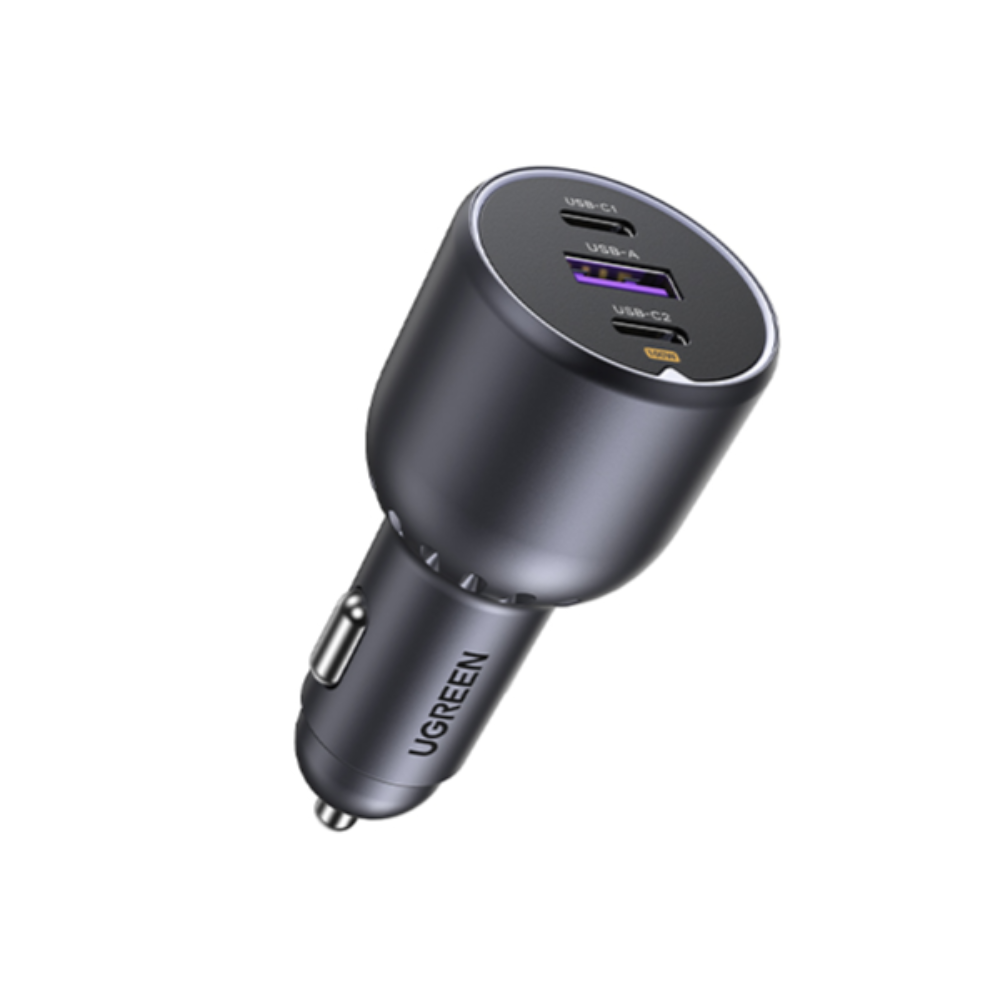 130W UGREEN 2x USB-C, 1x USB-A PPS PD QC hleðslutæki í bíl - image 3 [076dd7bcfd]