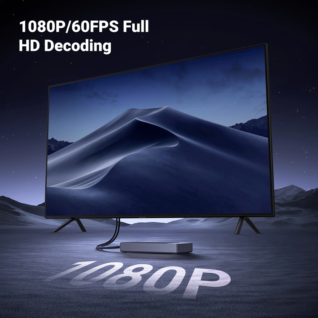 UGREEN 1080p@60Hz þráðlaus USB-C myndmerkjasendir og HDMI móttakari - image 5 [731344c06f]
