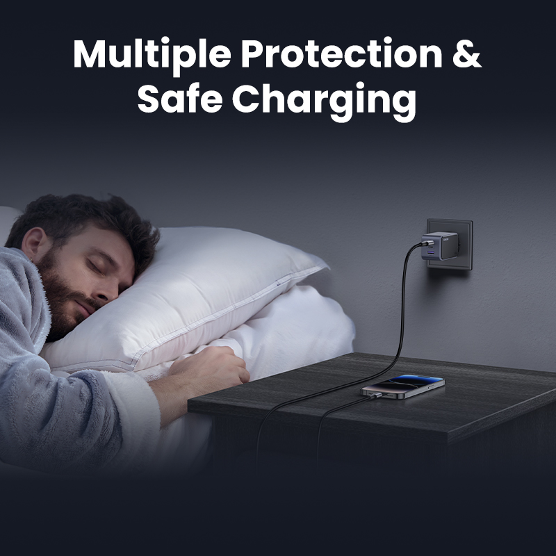 65W UGREEN Nexode S 2x USB-C, 1x USB-A PPS PD QC GaN hleðslutæki - image 9 [8b639bdac0]
