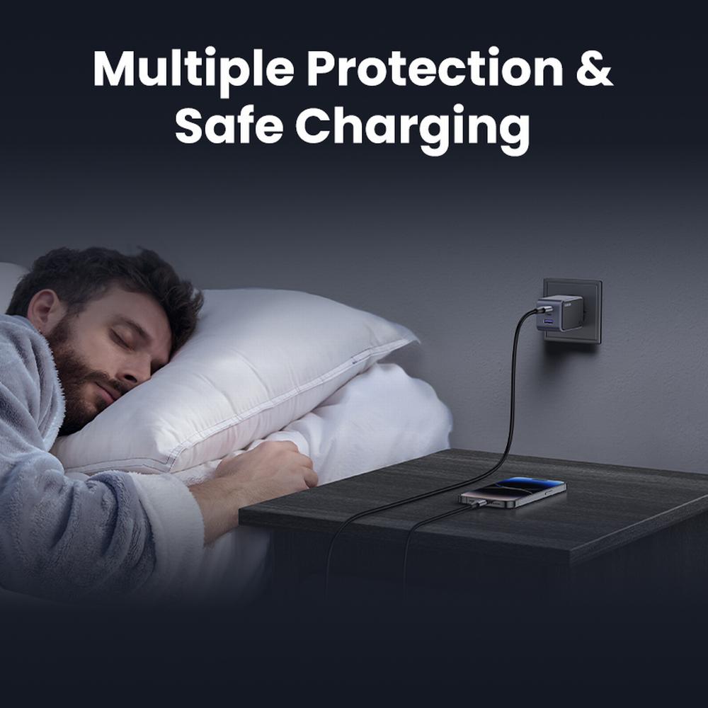 65W UGREEN Nexode S 2x USB-C, 1x USB-A PPS PD QC GaN hleðslutæki - image 10 [5712ac325c]