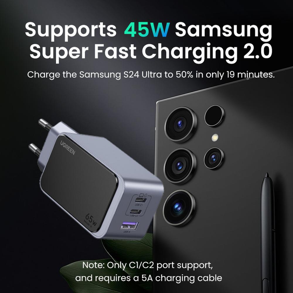 65W UGREEN Nexode S 2x USB-C, 1x USB-A PPS PD QC GaN hleðslutæki - image 18 [a9b39d4f44]