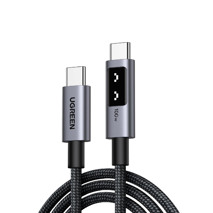 UGREEN Uno 100W USB-C hleðslukapall, m. skjá, 2m - image 2 [68fcc47a35]