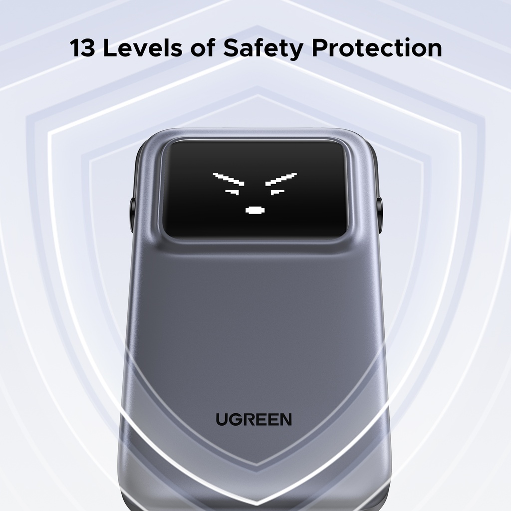 UGREEN Uno 10.000mAh ferðarafhlaða, PD 30W, með innb. kapli - image 9 [bb3887ab31]