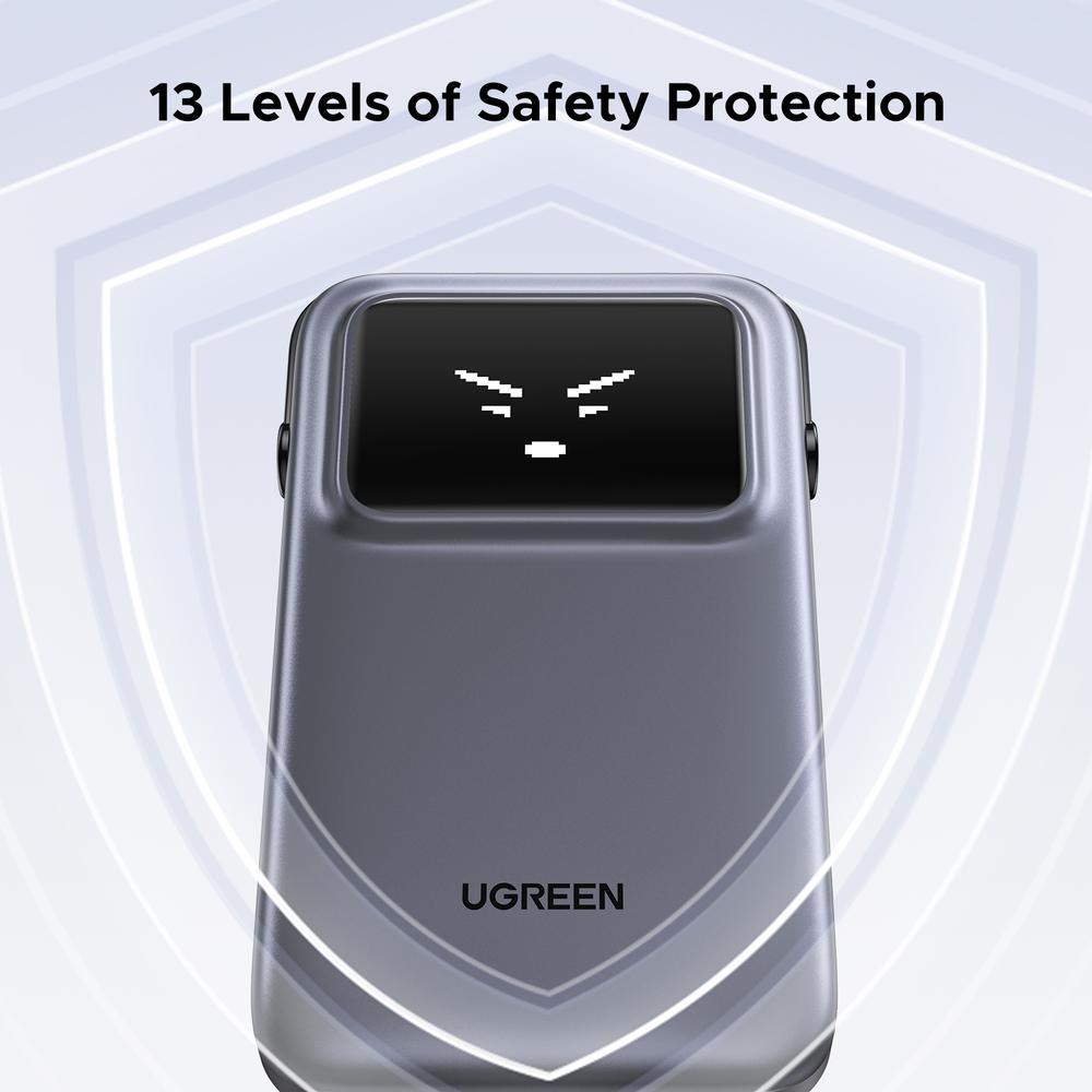 UGREEN Uno 10.000mAh ferðarafhlaða, PD 30W, með innb. kapli - image 10 [cf57d0b225]