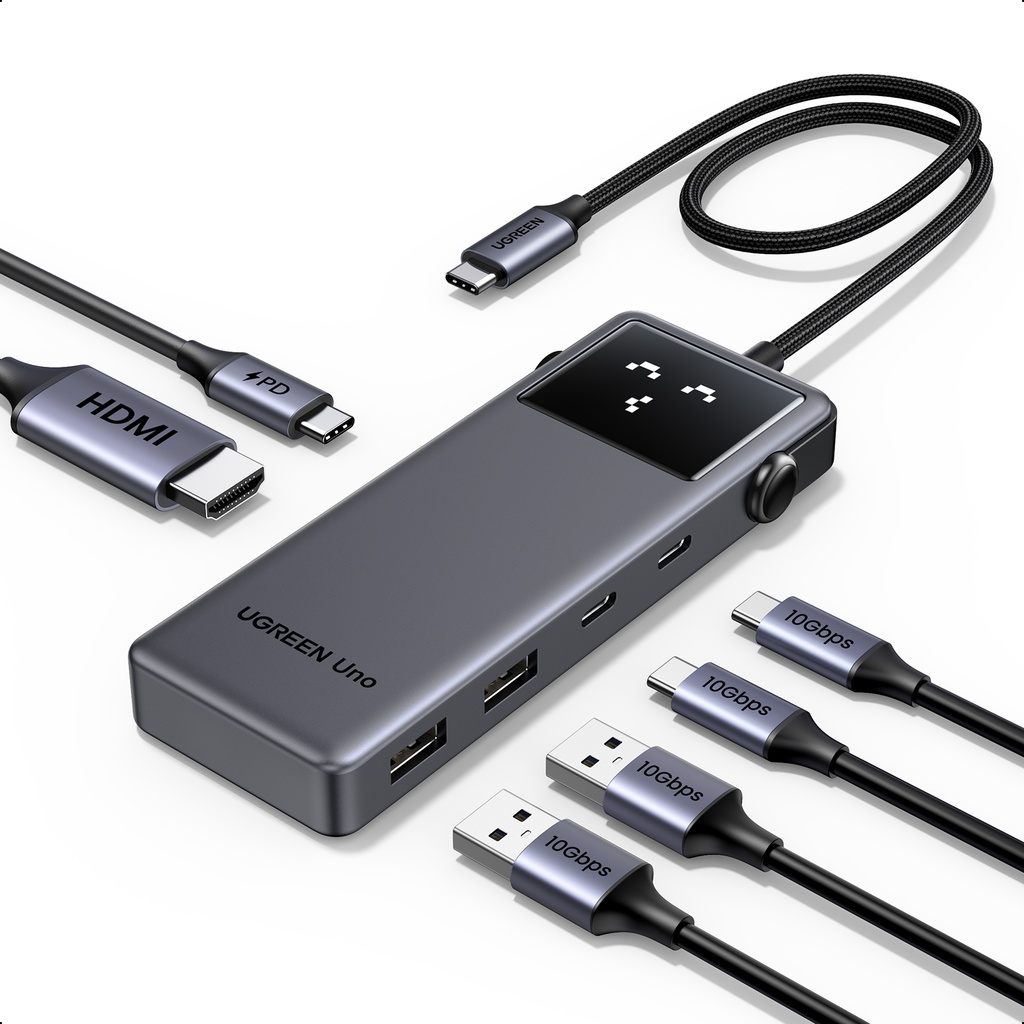 UGREEN Uno 100W 6-í-1 USB-C dokka - image 3 [2a8cd511de]