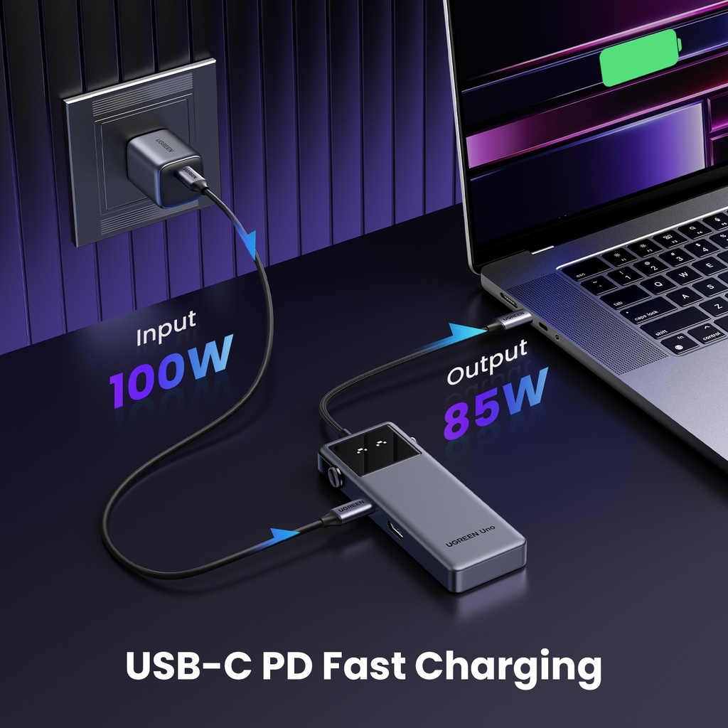 UGREEN Uno 100W 6-í-1 USB-C dokka - image 9 [fc68e7132b]