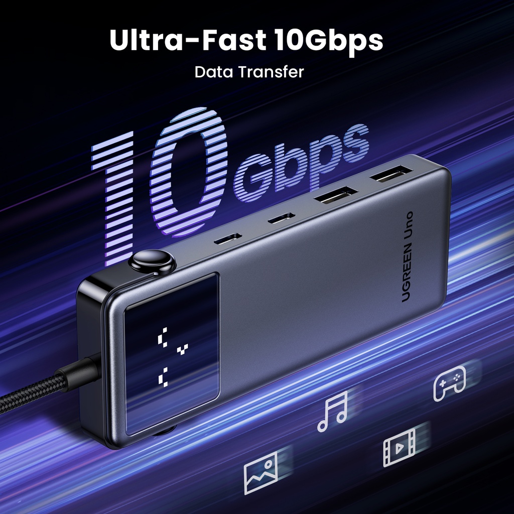 UGREEN Uno 100W 6-í-1 USB-C dokka - image 11 [58048de9d9]
