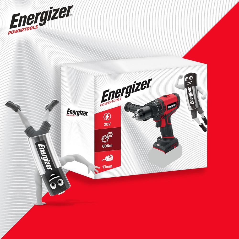 Energizer 20V Höggborvél 13mm með kolalausum mótor, grip handfang, án rafhlöðu - image 7 [5999f152a6]