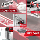 Energizer 20V Borvél 10mm með kolalausum mótor, án rafhlöðu - image 5 [52143e48da]