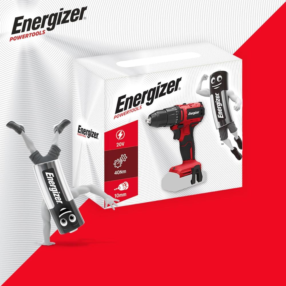 Energizer 20V Borvél 10mm með kolalausum mótor, án rafhlöðu - image 6 [085068ad51]