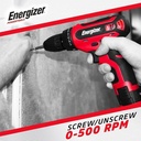 Energizer 12V þráðlaus skrúfvél/borvél með 12V hleðslurafhlöðu, USB-C - image 5 [9476f541b3]
