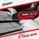 Energizer 12V þráðlaus skrúfvél/borvél með 12V hleðslurafhlöðu, USB-C - image 6 [348dace168]