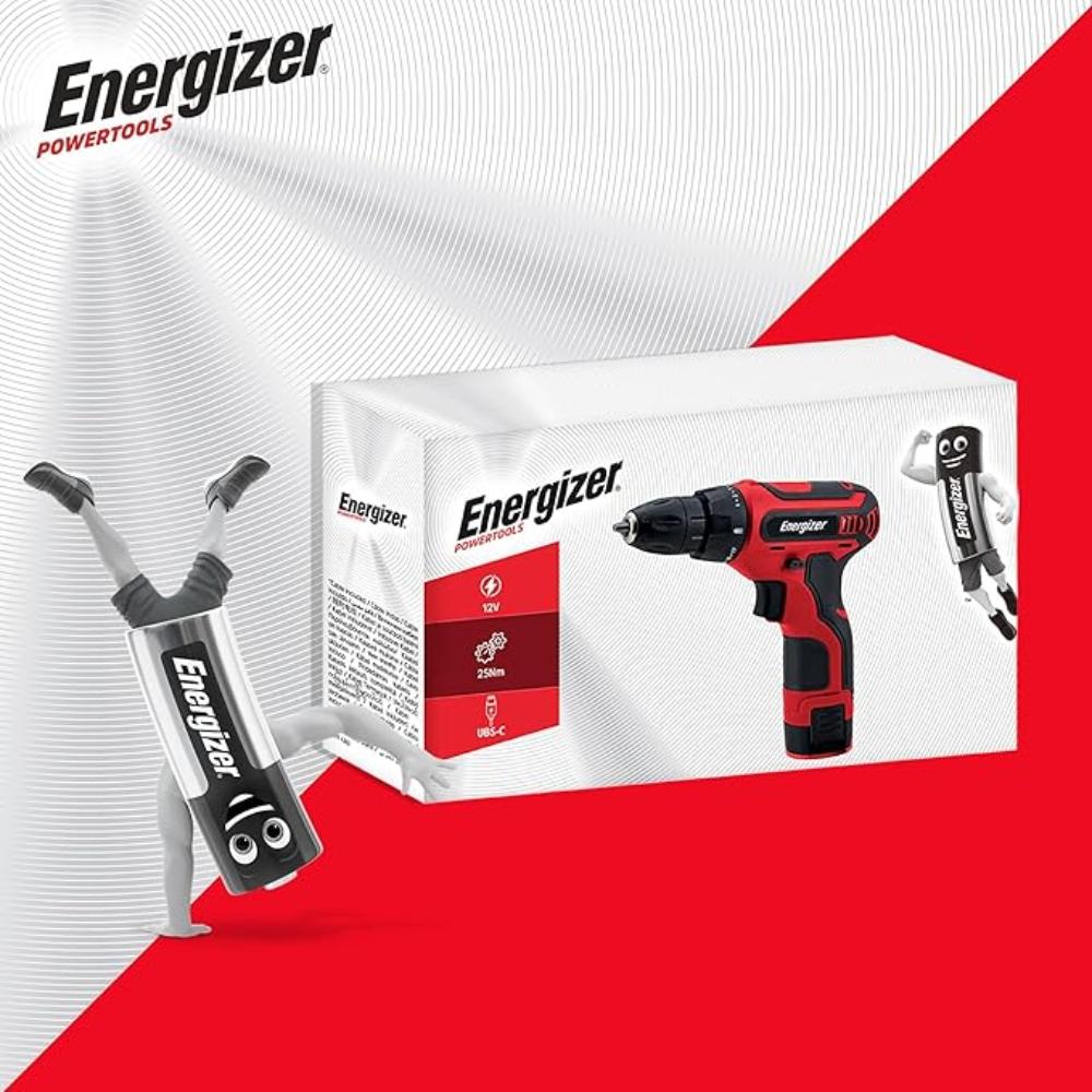 Energizer 12V þráðlaus skrúfvél/borvél með 12V hleðslurafhlöðu, USB-C - image 7 [643a631f17]