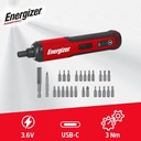 Energizer 3.6V þráðlaust skrúfjárn, 24x bitar, 50mm CRV, 60mm holder, hleðslurafhlaða, USB-C - image 2 [ca7adc061e]