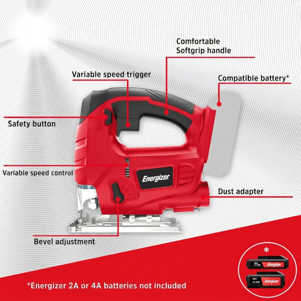 Energizer 20V Stingsög, án rafhlöðu - image 2 [cb9dec697e]