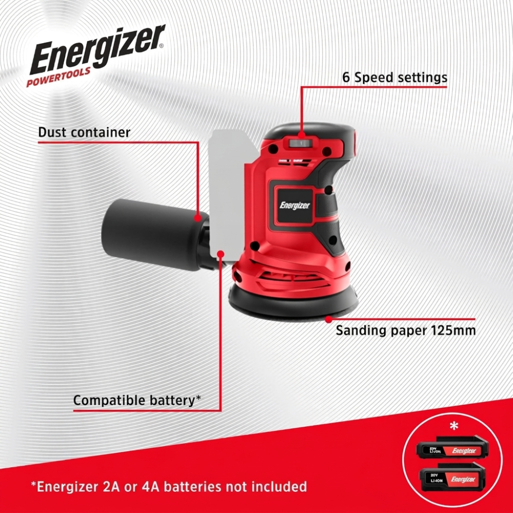 Energizer 20V Hjámiðjujuðari án rafhlöðu - image 2 [dae3cadc73]