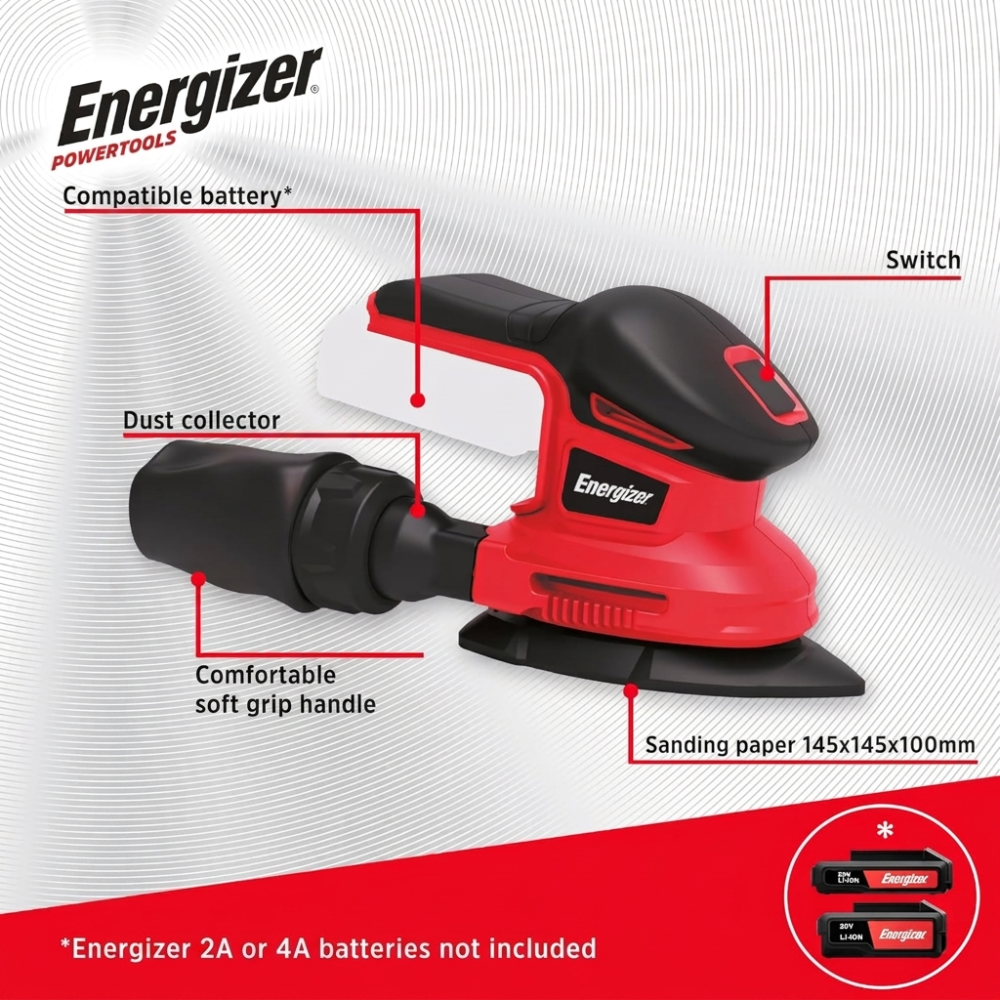 Energizer 20V Slípimús, án rafhlöðu - image 2 [4a80a94b21]
