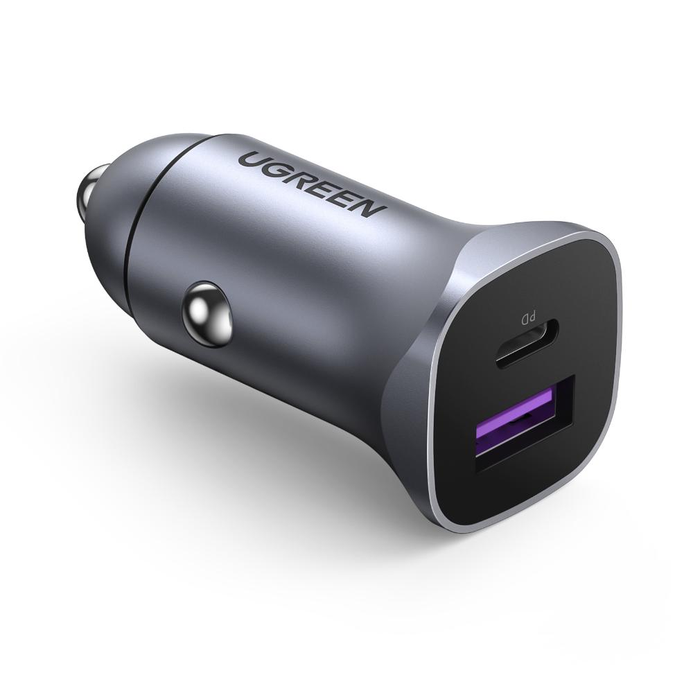 30W UGREEN 1x USB-C, 1x USB-A PD hleðslutæki í bíl - image 3 [0a0eef56d4]