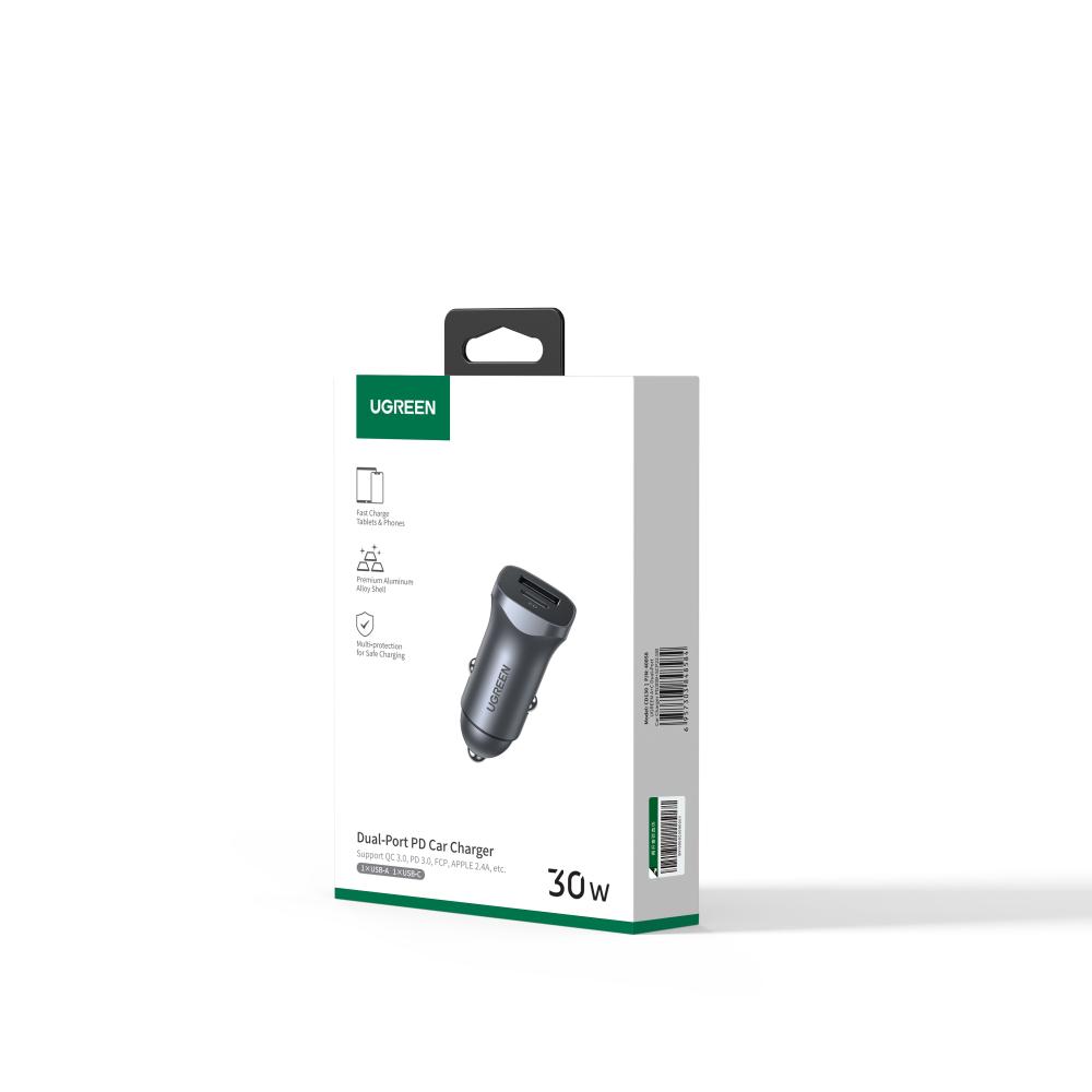 30W UGREEN 1x USB-C, 1x USB-A PD hleðslutæki í bíl - image 4 [4b681f8042]