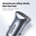 30W UGREEN 1x USB-C, 1x USB-A PD hleðslutæki í bíl - image 5 [c07539ddd2]