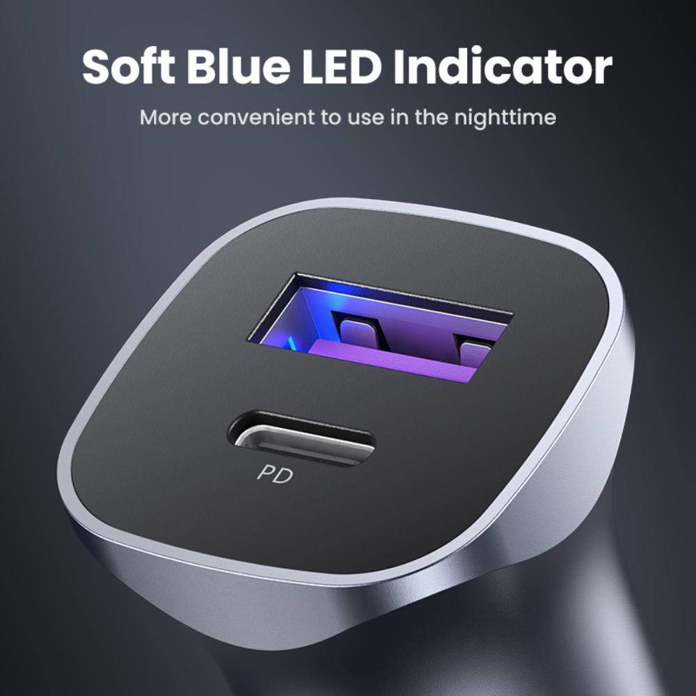 30W UGREEN 1x USB-C, 1x USB-A PD hleðslutæki í bíl - image 12 [fc41979d89]