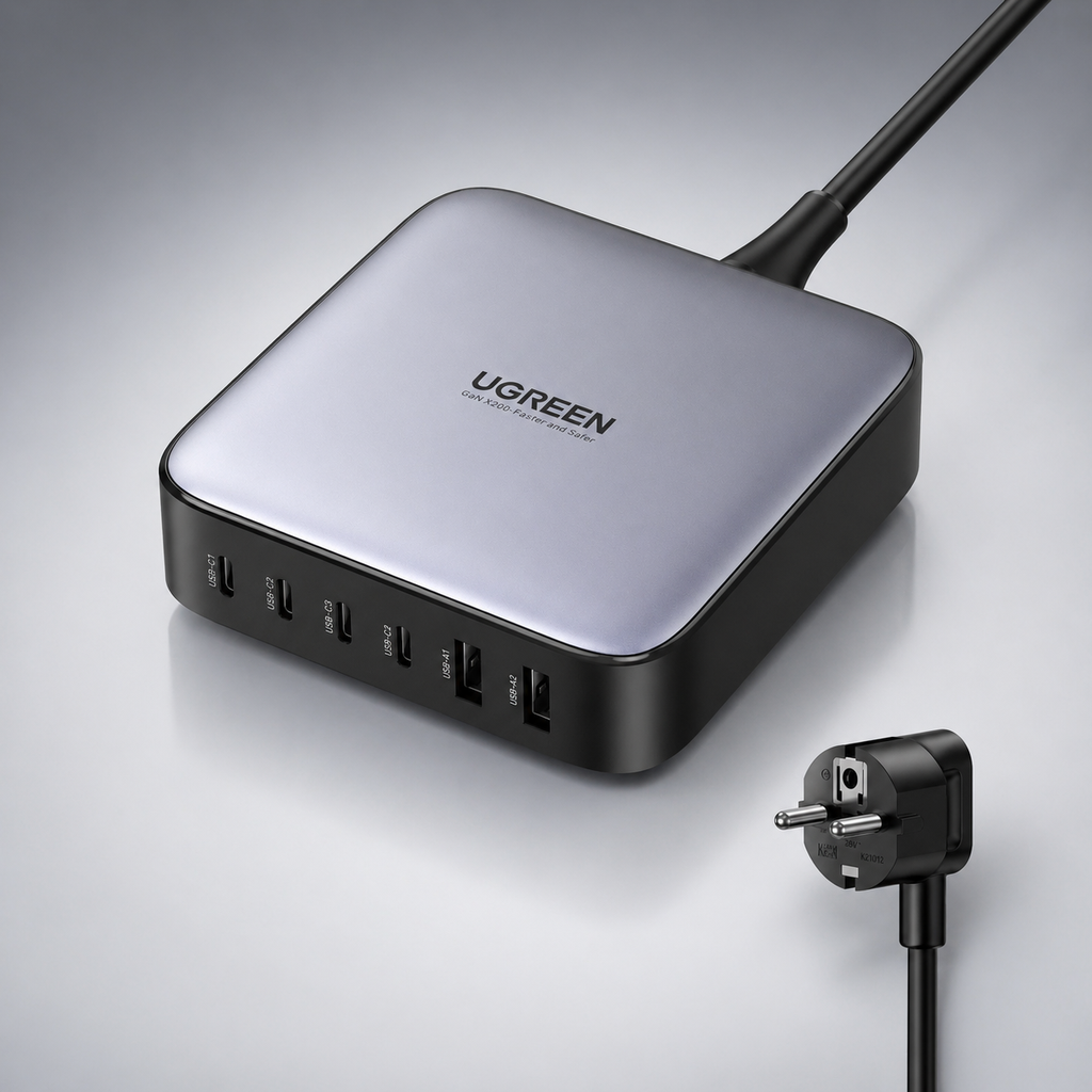 200W UGREEN Desktop 4x USB-C, 2x USB-A PPS PD QC GaN II hleðslutæki - image 3 [a3650d599b]