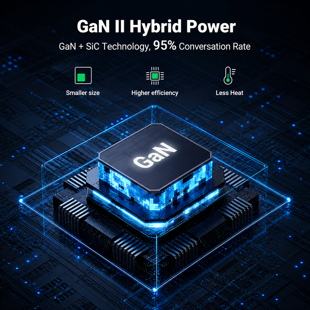200W UGREEN Desktop 4x USB-C, 2x USB-A PPS PD QC GaN II hleðslutæki - image 12 [8c363a26ce]