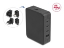 145W Delock 3x USB-C, 1x USB-A PD GaN EU/UK/US breytikló og hleðslutæki - image 2 [cf541c438a]