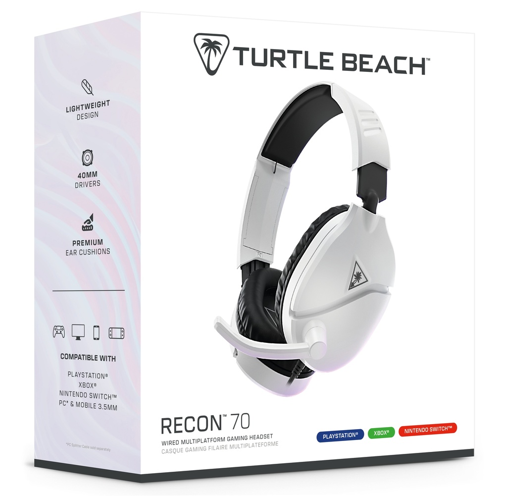 Turtle Beach Recon 70 leikjaheyrnartól með hljóðnema, hvít - image 17 [9686c2fcc9]