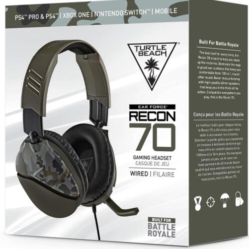 Turtle Beach Recon 70 leikjaheyrnartól með hljóðnema, græn camo - image 10 [03eb30bef4]