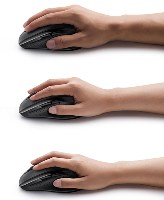 UGREEN Ergonomic þráðlaus ferðamús, PC&MAC, 5 hnappar, USB nano mótakari - image 3 [ec3e53627d]