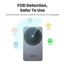 15W UGREEN Qi2 MagSafe þráðlaus 2-in-1 hleðslustöð, grá - image 6 [61793dc477]