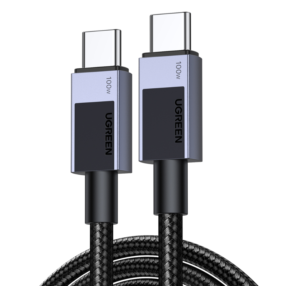 UGREEN 100W PD USB-C hleðslukapall, 3m, málmgrár - image 2 [70f9bcda2b]