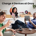 100W UGREEN Uno 3x USB-C, 1x USB-A PPS PD QC GaN hleðslutæki, svart - image 5 [b4af9757c8]